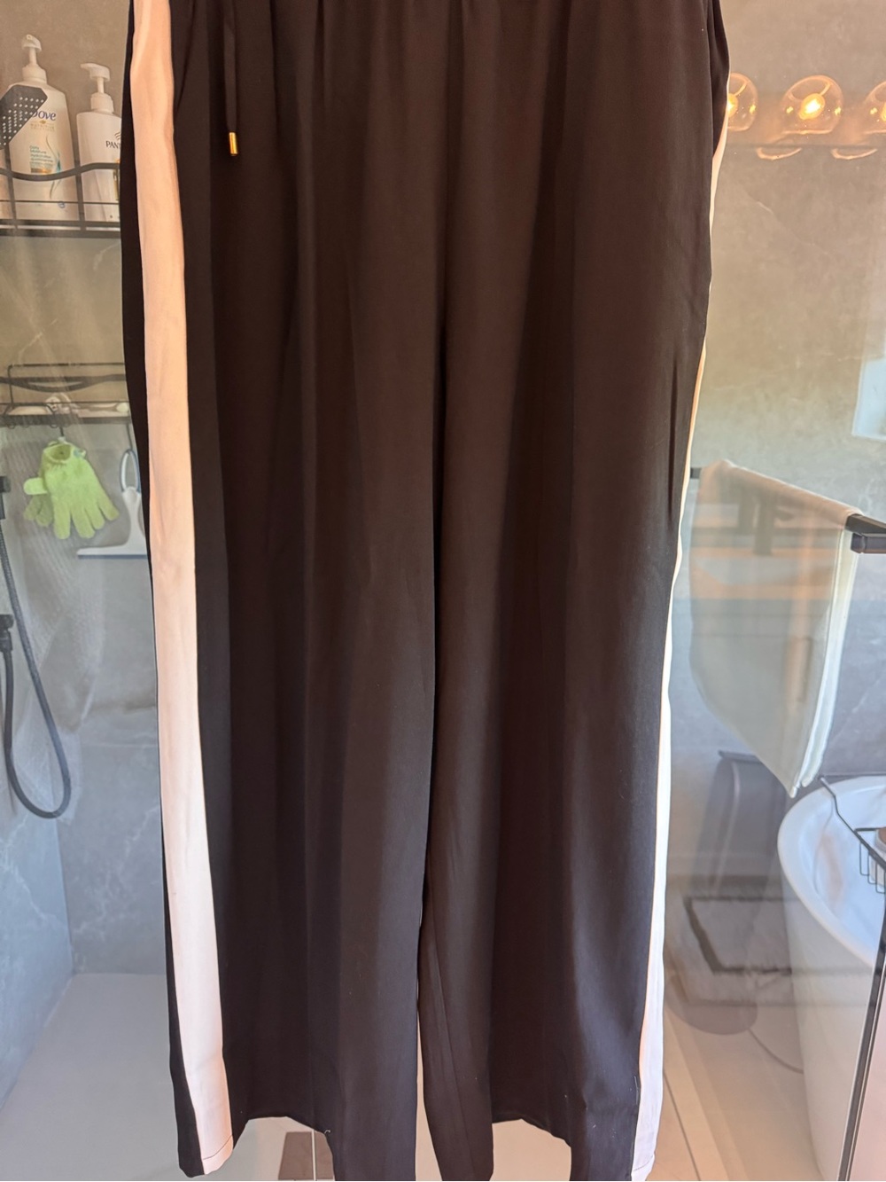 City Chic Black Elastic Waist Wide-Leg Pants